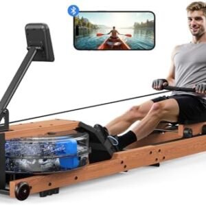 MERACH Wasser Rudergerät Holz Klappbar, Gummibaummaterial & Komfortabler Sitz, mit Exklusiver APP mit Interaktiven Kartenerfahrung, Immersives Rudererlebnis, Ideal für Heimfitness (R28 Faltbar)  Amazon.de: Sport & Freizeit