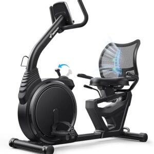 MERACH Liegeergometer für Zuhause mit 8 verstellbaren Widerstandsstufen, leichte kommerzielle Heimtrainer Fahrrad mit Smart Bluetooth, exklusiver App-Konnektivität, LCD-Display, Herzfrequenzsensoren  Amazon.de: Sport & Freizeit