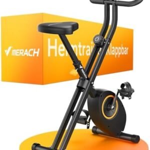 MERACH Heimtrainer Fahrrad Klappbar, Hometrainer Fahrrad mit LCD Monitor, Magnetisches Ergometer Heimtrainer mit Bequemem Sitzkissen, Fitnessbikes für Zuhause, Platzsparend, 136KG  Amazon.de: Sport & Freizeit