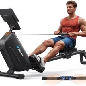 MERACH Rudergerät für Zuhause Klappbar, Automatische Widerstandseinstellun, Verbesserte 130cm Führungsschienen Sorgen für Mehr Bewegungsfreiheit, Leises Rudermaschine mit Exklusiver APP(R15B1)  Amazon.de: Sport & Freizeit